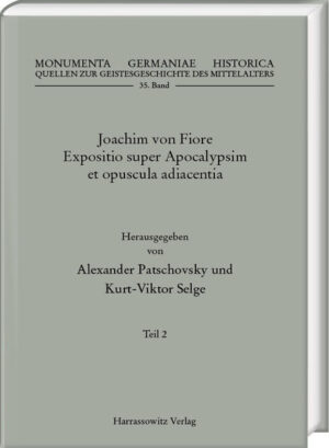 Der Apokalypsenkommentar des Kalabreserabtes Joachim von Fiore († 1202) ist nach Umfang und geistigem Tiefgang das wohl bedeutendste Produkt seiner Art. Beendet im Jahre 1200 ist er Teil einer Trilogie, mit deren Abfassung Joachim Anfang der 1180er Jahre begonnen hatte: Während dem Psalterium decem cordarum die hermeneutische Grundlegung zugedacht ist, umfasst die Concordia Novi ac Veteris Testamenti die realgeschichtliche Analyse und der Apokalypsenkommentar die gesellschaftskritische Ausfaltung. Letzterer soll zeigen, wie Gott in seiner trinitarischen Seinsweise die Menschheit vom Sündenfall zum himmlischen Dasein führt. Das geschieht in drei Stufen (status), denen je eine der göttlichen Seinsweisen zugeordnet wird: in der Zeit des Alten Testaments Gottvater, in der des Neuen-das heißt der Kirchengeschichte-Gottsohn und in einer Übergangsphase zur himmlischen Seligkeit der Heilige Geist. In diesen Phasen entfaltet die Menschheit ihre Befähigung zu gottgleicher geistlicher Erkenntnis, die sich in ihrem gesellschaftspolitischen Verhalten niederschlägt, von buchstäblicher Gesetzestreue über erkenntniskritische Einsicht bis hin zur Schau Gottes. Bisher war die Trilogie nur in Form schwer lesbarer Venezianer Frühdrucke verfügbar. Zum ersten Mal wird sie nun in Kooperation der MGH mit dem Istituto Storico Italiano per il Medio Evo, das für die Opera omnia Joachims federführend ist, als kritische Ausgabe vorgelegt.