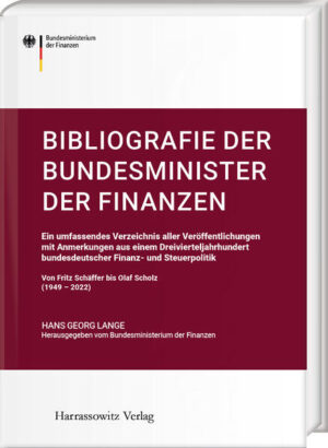 Bibliografie der Bundesminister der Finanzen | Hans-Georg Lange
