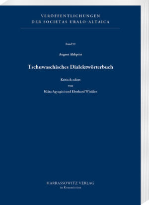 Tschuwaschisches Dialektwörterbuch | August Ahlqvist