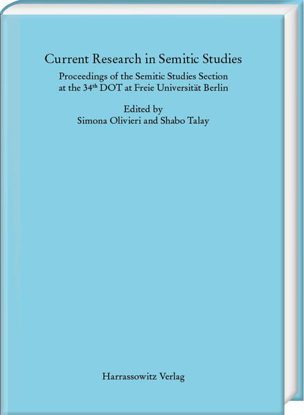 Current Research in Semitic Studies | Simona Olivieri, Shabo Talay