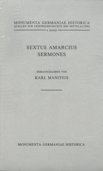 Sextus Amarcius, Sermones | Karl Manitius