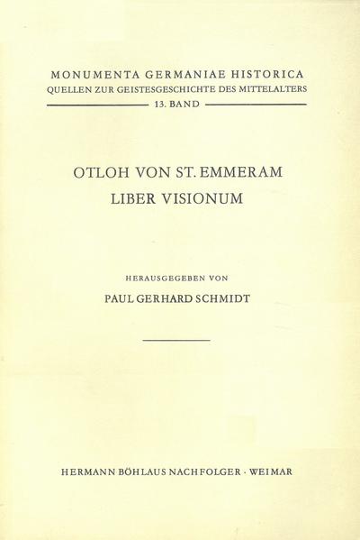 Otloh von St. Emmeram, Liber visionum | Paul G. Schmidt