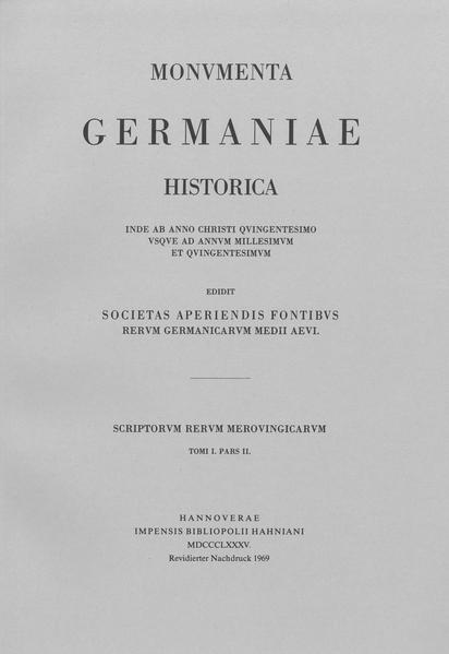 Gregorii Turonensis Opera. Miracula et opera minora | Bruno Krusch