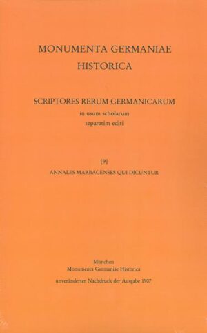 Annales Marbacenses qui dicuntur | Hermann Bloch