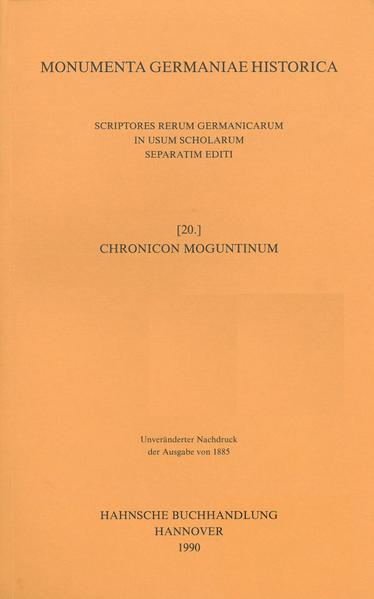 Chronicon Moguntinum | Karl Hegel