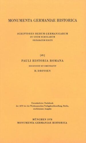 Pauli Historia Romana | Hans Droysen