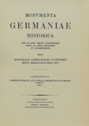 Constitutiones et acta publica imperatorum et regum (1325-1330) | Jakob Schwalm