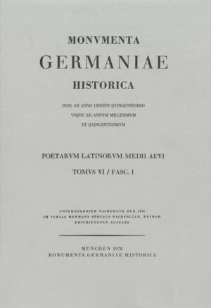 Nachträge zu den Poetae aevi Carolini | Karl Strecker, Otto Schumann