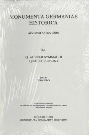 Q. Aurelii Symmachi quae supersunt | Otto Seeck