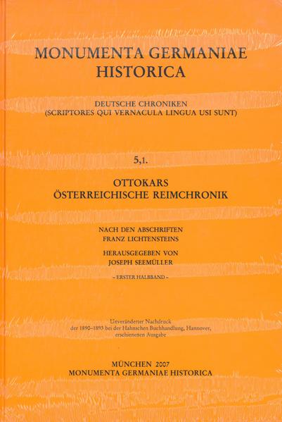 Ottokars österreichische Reimchronik | Joseph Seemüller