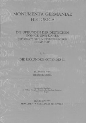 Die Urkunden Otto des II. | Theodor Sickel