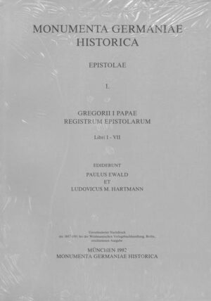 Gregorii I papae registrum epistolarum. Libri I-VII. | Paul Ewald, Ludo M Hartmann