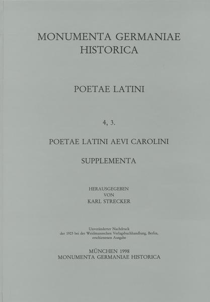 Poetae Latini aevi Carolini (IV) | Karl Strecker