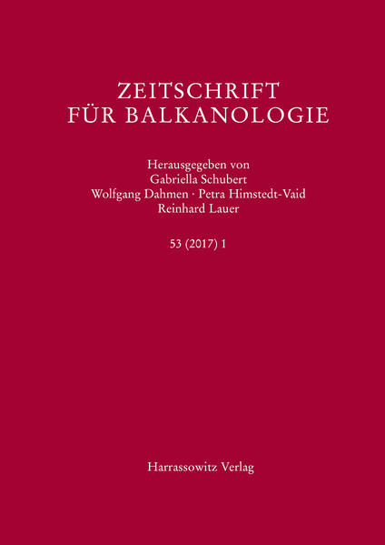 Zeitschrift für Balkanologie 53 (2017) 1 | Bundesamt für magische Wesen