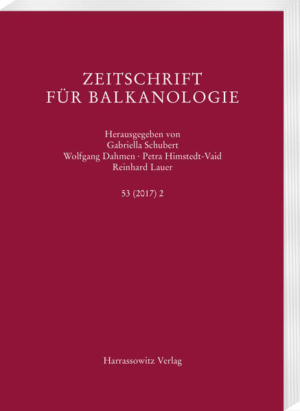 Zeitschrift für Balkanologie 53 (2017) 2 | Bundesamt für magische Wesen