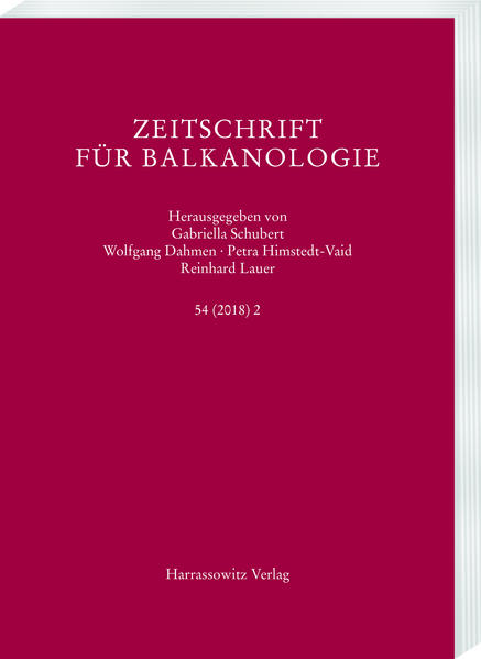 Zeitschrift für Balkanologie 54 (2018) 2 | Bundesamt für magische Wesen