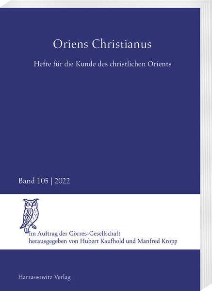 In Oriens Christianus werden seit 1901 sämtliche Themen zur geistigen und materiellen Kultur der orientalischen Christen veröffentlicht. Die Zeitschrift deckt somit jeweils ein Teilgebiet der Orientalistik als auch der Ostkirchenkunde ab. Das geografische Gebiet des Oriens Christianus erstreckt sich von Äthiopien bis Georgien und vom Nahen Osten bis Indien und China, unter Ausschluss des in anderen Fachzeitschriften gewürdigten griechischen und slawischen Sprachraums. Die Aufsätze und Buchbesprechungen werden durch die Veröffentlichung von Quellen in den verschiedenen orientalischen Sprachen und Schriften ergänzt. Aus dem Inhalt (insgesamt 12 Beiträge): Dimitrios Zaganas, Un inconnu de l’histoire ? À la recherche des sources externes sur Anastase le Sinaïte Shabo Talay, Anna-Simona Barbara Üzel, Mimro des Yuḥanon Qufar aus ˓Iwardo: Die Massaker der Jahre 1895-96 an den Christen der östlichen Provinzen des Osmanischen Reiches Hanna Repp, Die ›Vision des Theophilus‹ und die Madīḥa des Abu-˒s-Sa˓d ibn Sarǧiyūs (al-Abūtīǧī) zum Preise der Jungfrau Maria und des Ǧabal Qusqām sowie andere Dichtungen zur ›Flucht der Heiligen Familie nach Ägypten‹ (1. Teil) Youhanna Nessim Youssef, Gabriel of Manfalût. History of the young man of Baghdad Stefan Bombeck, Zur ältesten Urkunde in der äthiopischen Handschrift der Geschichte der heiligen Maria Hubert Kaufhold, Eine seltsame Festschrift und ihr Zweck: »Karl Maria Kaufmann, Skizze eines Gelehrtenlebens«