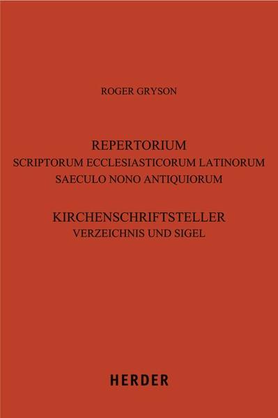 Seit der 4. Auflage des Sigelverzeichnisses sind 12 Jahre vergangen und zwei Aktualisierungshefte wurden seitdem nötig. Roger Gryson legt mit dem Repertorium nunmehr die aktualisierte Auflage vor. Als Arbeitsinstrument einer internationalen Scientific community wird diese 5. Auflage der "Kirchenschriftsteller" künftig den lateinischen Namen im Haupttitel tragen.