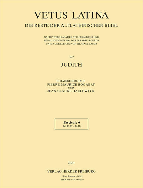 Vetus Latina oder ‚altlateinische Bibel‘ ist die Sammelbezeichnung für die große und sehr verschiedenartige Gruppe der lateinischen Bibeltexte, die seit dem 2. Jahrhundert in den christlichen Gemeinden in Gebrauch waren. Mit der Ausbreitung und dem Siegeszug des Christentums im Römischen Reich setzte sich das Lateinische als Verkehrssprache gegenüber dem Griechischen immer stärker durch-in Nordafrika ebenso wie in Spanien, England, Gallien und in Germanien. So entstand eine Vielzahl recht unterschiedlicher, oft ungenauer und bis dahin von der Kirche nie autorisierter Bibelübersetzungen, die in der Ausgabe Vetus Latina wissenschaftlich ediert werden.