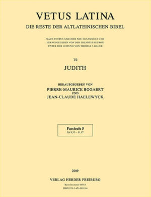 Vetus Latina oder ‚altlateinische Bibel‘ ist die Sammelbezeichnung für die große und sehr verschiedenartige Gruppe der lateinischen Bibeltexte, die seit dem 2. Jahrhundert in den christlichen Gemeinden in Gebrauch waren. Mit der Ausbreitung und dem Siegeszug des Christentums im Römischen Reich setzte sich das Lateinische als Verkehrssprache gegenüber dem Griechischen immer stärker durch-in Nordafrika ebenso wie in Spanien, England, Gallien und in Germanien. So entstand eine Vielzahl recht unterschiedlicher, oft ungenauer und bis dahin von der Kirche nie autorisierter Bibelübersetzungen, die in der Ausgabe Vetus Latina wissenschaftlich ediert werden.