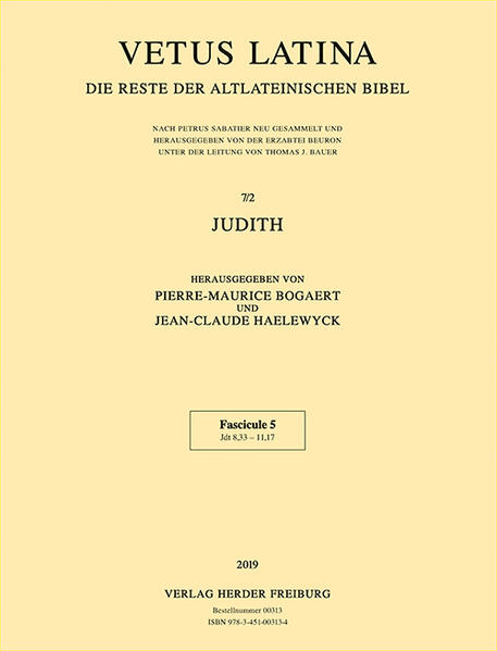 Vetus Latina oder ‚altlateinische Bibel‘ ist die Sammelbezeichnung für die große und sehr verschiedenartige Gruppe der lateinischen Bibeltexte, die seit dem 2. Jahrhundert in den christlichen Gemeinden in Gebrauch waren. Mit der Ausbreitung und dem Siegeszug des Christentums im Römischen Reich setzte sich das Lateinische als Verkehrssprache gegenüber dem Griechischen immer stärker durch-in Nordafrika ebenso wie in Spanien, England, Gallien und in Germanien. So entstand eine Vielzahl recht unterschiedlicher, oft ungenauer und bis dahin von der Kirche nie autorisierter Bibelübersetzungen, die in der Ausgabe Vetus Latina wissenschaftlich ediert werden.