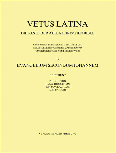 Vetus Latina oder ‚altlateinische Bibel‘ ist die Sammelbezeichnung für die große und sehr verschiedenartige Gruppe der lateinischen Bibeltexte, die seit dem 2. Jahrhundert in den christlichen Gemeinden in Gebrauch waren. Mit der Ausbreitung und dem Siegeszug des Christentums im Römischen Reich setzte sich das Lateinische als Verkehrssprache gegenüber dem Griechischen immer stärker durch-in Nordafrika ebenso wie in Spanien, England, Gallien und in Germanien. So entstand eine Vielzahl recht unterschiedlicher, oft ungenauer und bis dahin von der Kirche nie autorisierter Bibelübersetzungen, die in der Ausgabe Vetus Latina wissenschaftlich ediert werden.