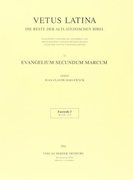 Vetus Latina oder ‚altlateinische Bibel‘ ist die Sammelbezeichnung für die große und sehr verschiedenartige Gruppe der lateinischen Bibeltexte, die seit dem 2. Jahrhundert in den christlichen Gemeinden in Gebrauch waren. Mit der Ausbreitung und dem Siegeszug des Christentums im Römischen Reich setzte sich das Lateinische als Verkehrssprache gegenüber dem Griechischen immer stärker durch-in Nordafrika ebenso wie in Spanien, England, Gallien und in Germanien. So entstand eine Vielzahl recht unterschiedlicher, oft ungenauer und bis dahin von der Kirche nie autorisierter Bibelübersetzungen, die in der Ausgabe Vetus Latina wissenschaftlich ediert werden.