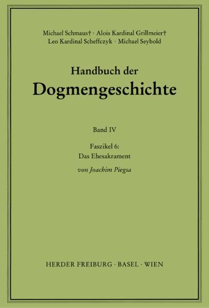 Piegsa bietet eine umfassende Darstellung der dogmengeschichtlichen Etappen des Ehesakraments: angefangen mit der biblischen Grundlegung des Eheverständnisses im Alten wie im Neuen Testament, über die patristische und scholastische Weiterentwicklung von Augustinus bis Thomas von Aquin, das Prinzip der "oikonomia" in der Ostkirche und der Unauflöslichkeit in der Westkirche, die Diskussion des Paulinischen Privilegs zur Wiederheirat bis hin zum neuzeitlich-naturalistischen Eheverständnis auf dem Weg über die Ablehnung der Sakramentalität durch die Reformatoren, die Ehelehre des Trienter Konzils, die bundestheologische Sicht des 2. Vaticanums, die nachfolgenden Enzykliken und den ökumenischen Dialog. Ein grundlegendes Werk.