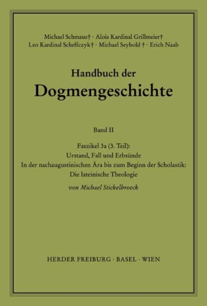 Der Band verfolgt die Entwicklung der Erbsündentheologie in ihren anthropologischen und theologischen Implikationen bei den lateinischen Autoren nach Augustinus bis zur Hochscholastik. Dabei werden die Epochen des ausgehenden Altertums, des frühen Mittelalters (mit den Merowingern und Karolingern) sowie das 12. Jahrhundert mit seiner monastischen Theologie und der beginnenden Scholastik in den Blick genommen.