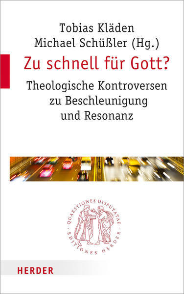 Viele Gegenwartsanalysen sehen in der Beschleunigung das zentrale Kennzeichen modernen Lebens. Dem renommierten Soziologen Hartmut Rosa zufolge können sich moderne Gesellschaften nur dynamisch stabilisieren durch beständiges Wachsen, Steigern und Intensivieren. Entfremdung und Beziehungslosigkeit sind dabei jedoch eine weit verbreitete Folge. Anzustreben sind, so Rosa, resonante Weltbeziehungen, die sich etwa im Erleben von Liebe, Freundschaft, Kunst, Natur, aber auch Religion finden lassen. In Band 286 der Reihe Quastiones Disputatae werden die vielbeachteten Thesen Rosas zu Beschleunigung und Resonanz aus theologischen Perspektiven kontrovers diskutiert und die Herausforderungen der beschleunigten Gegenwart für exemplarische Felder kirchlicher Praxis durchgespielt. Mit Beiträgen von: Rainer Bucher, Ottmar Fuchs, Stefan Gärtner, Bernhard Grümme, Friedhelm Hengsbach SJ, Hans-Joachim Höhn, Georg Horntrich, Ottmar John, Tobias Kläden, Kristin Merle, Martin Rohner, Hartmut Rosa, Michael Schüßler, Martin Spaeth, Stephan Winter, Hubert Wissing und Hildegard Wustmans.