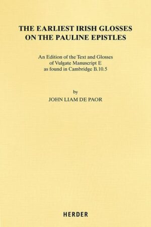 The main focus for this work is on the text of the glosses rather than their history, transcribing the text accurately, identifying its sources, and thus making it available so that eventually it may be possible to get some idea how it serves to highlight the text and message of Paul as these scholars read and understood it from the seventh to the ninth century.