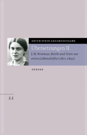 In der Übersetzung Edith Steins treffen sich Newmans unter hartem Ringen gewonnene Entscheidung für den Übertritt zur katholischen Kirche und unterschwellig Edith Steins eigener, nicht minder harter Weg zur Konversion.
