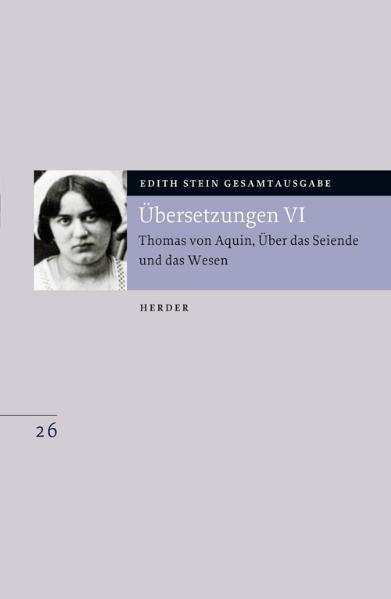 Die Thomas-Übersetzungen Edith Steins sind nicht nur ein wichtiges Zeugnis für den Denkweg der ehemaligen Husserl-Assistentin, sondern vermitteln auch einen Einblick in die Begegnung von Neuscholastik und moderner Philosophie im ersten Drittel des 20. Jahrhunderts. So auch bei Edith Steins Übersetzung eines der zentralen Werke des Thomas von Aquin: 'De ente et essentia', dem auch für ihr eigenes Hauptwerk 'Endliches und ewiges Sein' eine Schlüsselrolle zukommt.