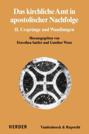 Die apostolische Amtssukzession gehört zu den Zentralthemen des ökumenischen Dialogs nicht zuletzt wegen ihrer engen Verknüpfung mit der Frage einer möglichen Abendmahlsgemeinschaft. Der vorliegende Band erweist sich als unverzichtbarer und hoffnungsvoller Schritt zur Lösung dieses dornigsten Problems der ökumenischen Verständigung. Autoren des Bandes: Wolfgang Beinert, Walter Dietz, Ulrich H. J. Körtner, Friederike Nüssel, Otto Hermann Pesch, Theodor Schneider, Wolfgang Thönissen, Peter Walter, Gunther Wenz, Siegfried Wiedenhofer, Ulrich Wilckens.