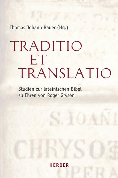 Die Beiträge des Bandes vermitteln einen Einblick in die unterschiedlichen Facetten der Arbeit des Vetus Latina-Instituts Beuron , das zwischen 1999 und 2014 von Roger Gryson geleitet und durch seine Persönlichkeit nachhaltig geprägt wurde. Sie dokumentieren das vielfältige Bemühen und die Sorge des Instituts und seiner Mitarbeiterinnen und Mitarbeiter nicht nur um die Reste der altlateinische Bibel, sondern auch um traditio und translatio. Das Institut weiß, wie viel es auf diesem Gebiet Roger Gryson schuldet und verdankt und widmet ihm die vorliegende Festschrift. Mit Grußworten von S.E. Karl Card. Lehmann und Gerhard-Ludwig Card. Müller sowie Beiträgen von Jean-Marie Auwers, Thomas J. Bauer, Wilhelm Blümer, Pierre-Maurice Bogaert OSB, Bonifatia Gesche OSB, Jean-Claude Haelewyck, Hugh A.G. Houghton und Rebekka Schirner.