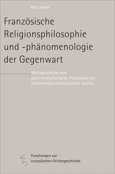 Kühn, international renommierter Kenner der französischen Philosophie, gibt einen Überblick über die Entwicklung der Religionsphilosophie in Frankreich vom Rationalismus bis zur Geistesphilosophie und vom Strukturalismus bis zur radikalisierten Phänomenologie. Er stellt die Ansätze prägender französischer Denker in klarer und präziser Weise vor. Behandelt werden etwa Blondel, Bergson, Nabert, Marcel, Merleau-Ponty, Ricœur, Levinas, Derrida, Marion, Henry.