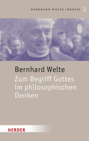 Weltes Vorlesungen zur Entwicklung eines philosophisch-begrifflichen Verständnisses Gottes (u.a. »Der Begriff Gottes« 1956/57) nehmen ernst, dass Gott ein unbegreifliches Geheimnis ist, dem wir angemessen nur in schweigender Andacht begegnen können, in die hinein sich unser Denken vollenden soll.