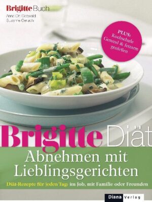 Die BRIGITTE-Diät macht’s möglich: Lieblingsrezepte wie Lasagne, Semmelknödel, Quiche — jetzt leicht und kalorienarmKann man mit Lieblingsgerichten abnehmen? Auf jeden Fall, die BRIGITTE-Diät macht’s möglich. Verzichtet wird nur auf Kalorien, nicht aber auf Geschmack und Genuss. Wie das geht, zeigt die Kleine Kochschule Step by Step. Ob Spaghetti Bolognese, Bratwürstel oder ein schnelles Rezept fürs Büro — alles gelingt und schmeckt!Dass Abnehmen richtig toll schmecken kann, beweist seit Jahrzehnten die BRIGITTE-Diät. Diesmal mit einem besonderen Highlight: 20 Lieblingsgerichte, fit gemacht für die Diät. Motto: mit Spaghetti Bolognese, Bratwürstel oder Apfelstrudel Gewicht verlieren! Sich satt essen und dabei Kalorien sparen — das ist das Prinzip der niedrigen Energiedichte. Wie man es umsetzt, zeigt die Kleine Kochschule mit vielen Tipps und Tricks. So lässt sich Fleisch wunderbar in Mineralwasser braten, Pfannkuchen werden im Backofen fettarm zubereitet. Außerdem bietet die Diät schnelle Rezepte für den Job und für jeden Tag, Menüvorschläge für viele Anlässe. Und weil zum Abnehmen immer auch Fitness gehört: Vier effektive 5-Minuten-Workouts bringen den ganzen Körper in Form. • Vielseitige und leichte Rezepte, individuell kombinierbar• Jedes Rezept mit Energiedichtewert: sich satt essen bei wenig Kalorien• Jetzt neu mit BRIGITTE-Diät-Kochschule und 20 modernisierten Klassikern• Plus: Fitness schnell und wirksam — das 5-Minuten-Programm für Bauch, Arme, Beine und Po