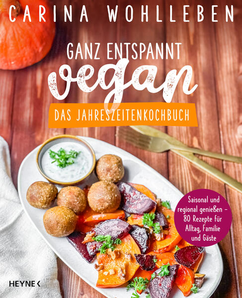 Saisonal und regional vegan Kochen - so geht’s! Wer sich vegan ernährt, achtet häufig auf einen gesunden und nachhaltigen Lebensstil - dazu gehört auch, saisonal und regional zu kochen. Carina Wohlleben zeigt, wie das mit leckeren Rezepten für jede Jahreszeit gelingt. Dieses Kochbuch versammelt für jede Saison die passenden Hauptgerichte, Salate, Suppen, Desserts und Snacks. Die Rezepte kommen mit einfachen Zutaten aus, und mit den leicht verständlichen Schritt-für-Schritt-Anleitungen gelingen sie garantiert. Mit hilfreichen Infos zur Jahreszeitenküche und übersichtlichem Obst- und Gemüse-Saisonkalender. Die perfekte Ergänzung zu Ganz entspannt vegan - Das Kochbuch. Ausstattung: durchg. 4c