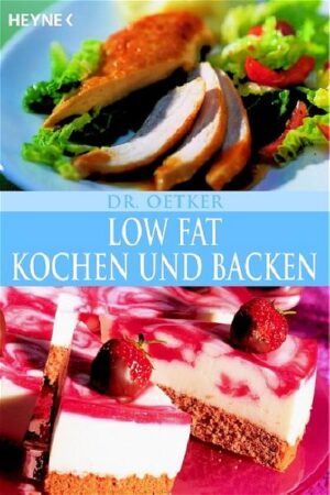 Verführerisch leichte Back- und KochideenSpaß am Schlemmen, aber Angst vor den Kalorien? Damit ist jetzt Schluss. Denn fettarme und gesunde Ernährung lässt sich völlig problemlos mit Genuss vereinbaren. Es gilt: gewusst wie - mit den richtigen Zutaten und den Rezepten von Dr. Oetker. Dieses Kochbuch vereint vielseitige Gerichte für Hauptmahlzeiten mit locker-leichten Kuchen und Torten, die natürlich auch kalorienarm garantiert gelingen.Exklusiv für Heyne zusammengestellt!