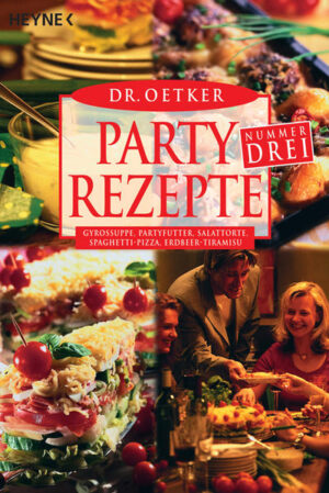 Mit den Kochideen von Dr. Oetker wird jede Feier zu einem kulinarischen Großereignis. Auch der dritte Band der Erfolgsserie enthält wieder raffinierte Rezepte für alle Gelegenheiten und jeden Geschmack, die so gut vorzubereiten sind, dass auch die Gastgeber unbeschwert mitfeiern können.