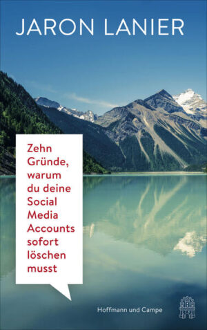 »Um „Zehn Gründe...“ zu lesen, reicht ein einziger Grund: Jaron Lanier. Am wichtigsten Mahner vor Datenmissbrauch, Social-Media-Verdummung und der fatalen Umsonst-Mentalität im Netz führt in diesen Tagen kein Weg vorbei.« Frank Schätzing Jaron Lanier, Tech-Guru und Vordenker des Internets, liefert zehn bestechende Gründe, warum wir mit Social Media Schluss machen müssen. Facebook, Google & Co. überwachen uns, manipulieren unser Verhalten, machen Politik unmöglich und uns zu ekligen, rechthaberischen Menschen. Social Media ist ein allgegenwärtiger Käfig geworden, dem wir nicht entfliehen können. Lanier hat ein aufrüttelndes Buch geschrieben, das seine Erkenntnisse als Insider des Silicon Valleys wiedergibt und dazu anregt, das eigenen Verhalten in den sozialen Netzwerken zu überdenken. Wenn wir den Kampf mit dem Wahnsinn unserer Zeit nicht verlieren wollen, bleibt uns nur eine Möglichkeit: Löschen wir all unsere Accounts! Ein Buch, das jeder lesen muss, der sich im Netz bewegt! »Ein unglaublich gutes, dringendes und wichtiges Buch« Zadie Smith