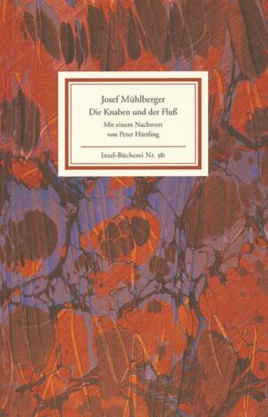 In »Die Knaben und der Fluß« steht - wie im gesamten Werk Mühlbergers - Landschaft und Geschichte seiner böhmisch-mährischen Heimat im Mittelpunkt. «Es ist die schönste und einfachste junge Dichtung, die ich seit langem gelesen habe.« Hermann Hesse