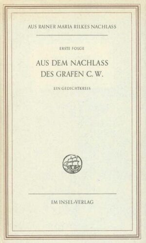 Diese im November 1920 und im Vorfrühling 1921 entstandenen Gedichte empfand Rilke als das »Diktat« eines imaginären »Vorwohners« seiner winterlichen Schweizer Zuflucht in Schloß Berg am Irchel. Die rätselhafte Fremdartigkeit der Verse bewog den Dichter, dies erste Aufklingen lang ersehnter Produktivität der schattenhaft angedeuteten Gestalt des »Grafen C. W.« zuzuschreiben.