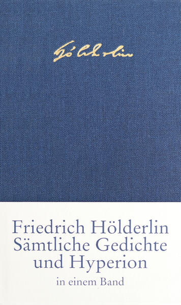 Der vorliegende Band vereinigt das gesamte poetische Werk Friedrich Hölderlins in chronologischer Reihenfolge, einschließlich der Entwürfe, größeren Fragmente und Skizzen, der Bruchstücke und Notizen. Dem Gedichtwerk beigefügt ist der Hyperion.