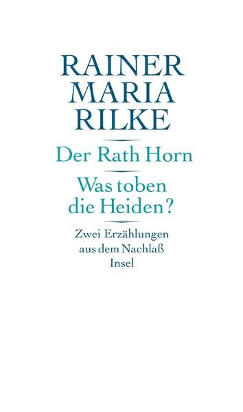 Rilke erzählt in beiden Novellen tragische Lebensgeschichten: die des Sonderlings Kaspar Hörn, der aus Liebe zu einer Frau zum Dichter wurde, in der einen und die eines Arbeiters in armseligsten Verhältnissen, der aus Liebe zu einer Frau zum Mörder wurde, in der anderen.