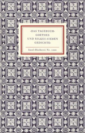 Am 30. April 1810 trägt Goethe in sein Tagebuch ein: »Die Stanzen des ›Tagebuch‹ abgeschrieben.« Goethe schätzte sein Gedicht, er las es Freunden vor, und doch verbot er die Veröffentlichung. ›Das Tagebuch‹ tauchte erst im zweiten oder dritten Jahrzehnt des zwanzigsten Jahrhundert in den authentischen Goethe-Editionen auf und blieb bis heute von Wissenschaft und Kritik unbeachtet. Dabei ist es ein großes Gedicht, ein Liebesgedicht, mit einem Jahrtausendreim dazu. Eines Tages im Jahre 1913 las Kippenberg seinem Autor Rilke dieses Gedicht vor, Rilke war »fasziniert«, er machte sogleich eine Abschrift. Die Kenntnis dieses wie auch anderer Gedichte von Goethe hatte ihren Anteil, daß Rilke sein kritisches Goethe-Bild änderte und kurze Zeit danach seine ›Phallischen Hymnen‹ schrieb. Band 1000 bietet Goethes Gedicht, Siegfried Unselds Abhandlung »Goethes Gedicht ›Das Tagebuch‹ und seine Folge bei Rilke« und den Text von Rilkes ›Phallischen Hymnen‹.