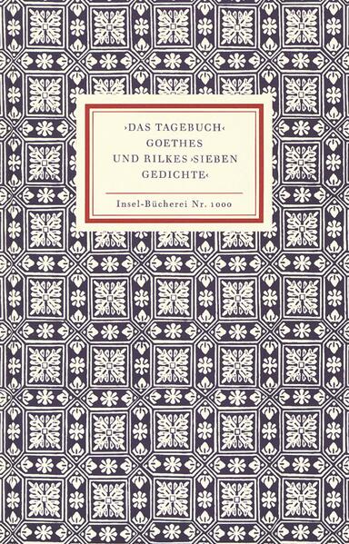 Am 30. April 1810 trägt Goethe in sein Tagebuch ein: »Die Stanzen des ›Tagebuch‹ abgeschrieben.« Goethe schätzte sein Gedicht, er las es Freunden vor, und doch verbot er die Veröffentlichung. ›Das Tagebuch‹ tauchte erst im zweiten oder dritten Jahrzehnt des zwanzigsten Jahrhundert in den authentischen Goethe-Editionen auf und blieb bis heute von Wissenschaft und Kritik unbeachtet. Dabei ist es ein großes Gedicht, ein Liebesgedicht, mit einem Jahrtausendreim dazu. Eines Tages im Jahre 1913 las Kippenberg seinem Autor Rilke dieses Gedicht vor, Rilke war »fasziniert«, er machte sogleich eine Abschrift. Die Kenntnis dieses wie auch anderer Gedichte von Goethe hatte ihren Anteil, daß Rilke sein kritisches Goethe-Bild änderte und kurze Zeit danach seine ›Phallischen Hymnen‹ schrieb. Band 1000 bietet Goethes Gedicht, Siegfried Unselds Abhandlung »Goethes Gedicht ›Das Tagebuch‹ und seine Folge bei Rilke« und den Text von Rilkes ›Phallischen Hymnen‹.