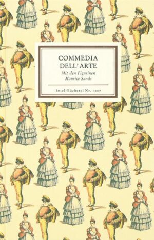 Mit farbigen Abbildungen der Figurinen der Commedia dell'arte werden Erscheinungsbild und Inhalte des italienischen Volkstheaters des 16. und 17. Jahrhunderts anschaulich dargestellt. Die Figurinen stammen von Maurice Sand, dem Sohn der Schriftstellerin George Sand.