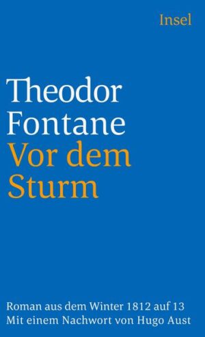 ›Vor dem Sturm‹, 1878 erschienen, ist Fontanes erster Roman. Der Roman reicht in seiner Universalität an Tolstois ›Krieg und Frieden‹ heran